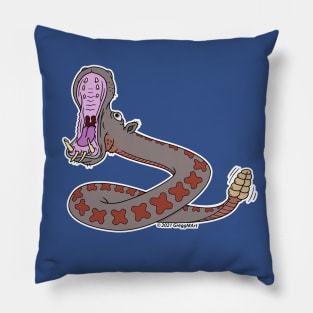 Hippo Snake Pillow