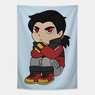 Grumpy Chibi Marcus Tapestry