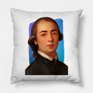 German Philosopher Johann Gottfried Herder illustration Pillow