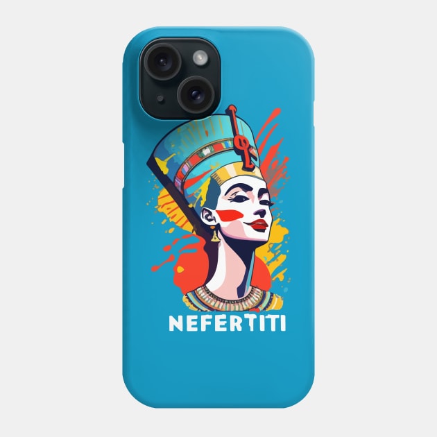 Nefertiti's Hilarious Highness Phone Case by CatCoconut-Art