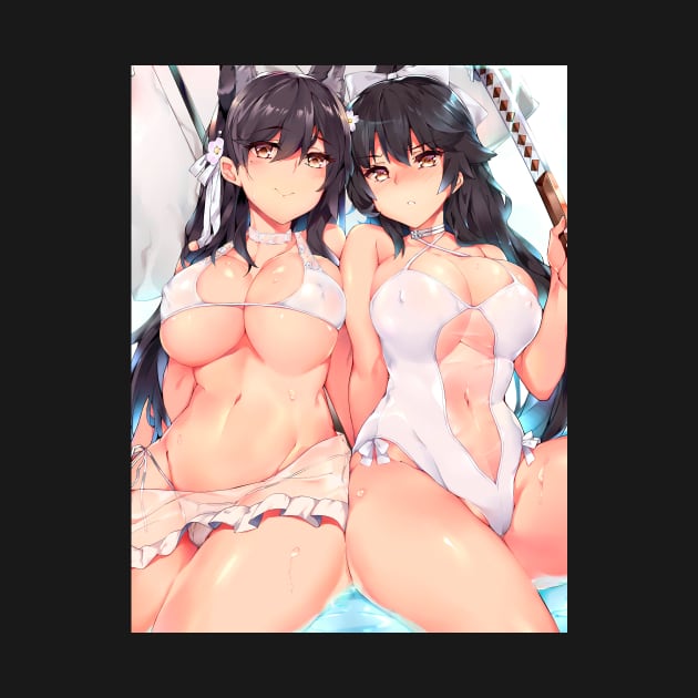 Atago and Takao azur lane by Venandeu