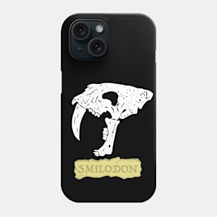 Smilodon Sabertooth Cat Skull Phone Case