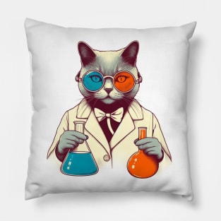 Chemistry Cat Pillow