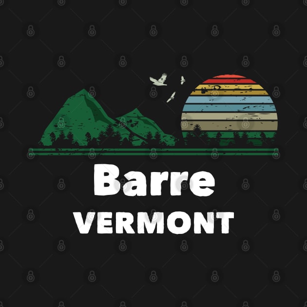 Mountain Sunset Flying Birds Outdoor Barre Vermont by greenrepublicmerch