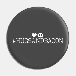 #hugsandbacon - Pig Nose - dark shirts Pin