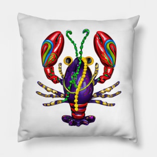 Mardi Gras Crawfish #2 Pillow