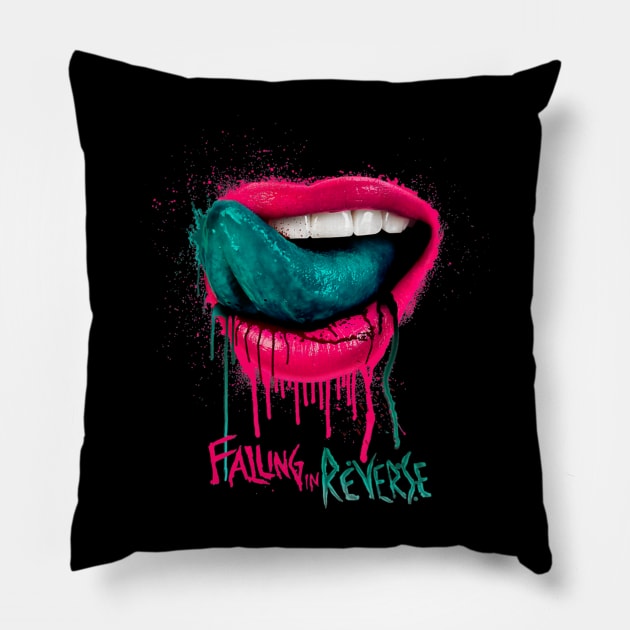 Stand Up and Scream for Falling In Reverse Pillow by Crazy Frog GREEN