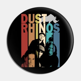 Dust Rhinos Retro Band Shirt Pin