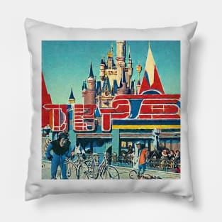 Retro Magic Kingdom (that never was) Pillow