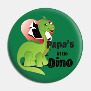 Papa's little Dino hatched from an open heart Pin