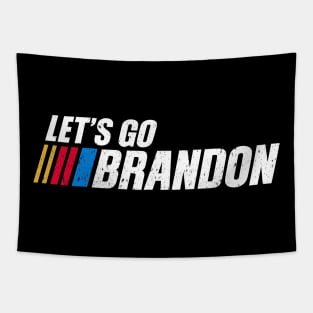 Racing meme Let's go Brandon Tapestry