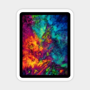 Psychedelic Abstract Tie Dye Magnet