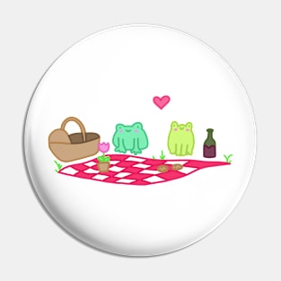 Froggy Picnic Pin