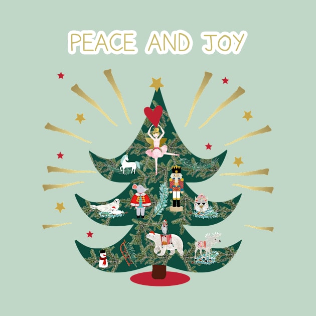 Peace and Joy xmas Tree by GreenNest