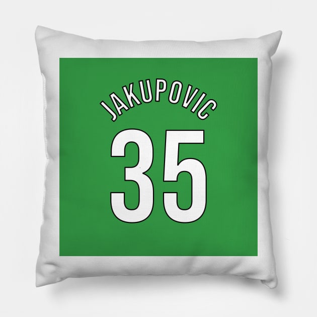 Jakupovic 35 Home Kit - 22/23 Season Pillow by GotchaFace