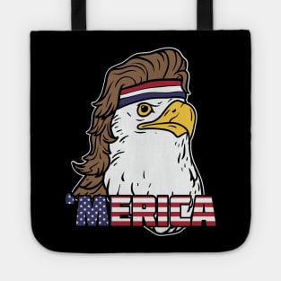 'Merica Bald Mullet Eagle Design Tote