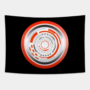 Cyber PunkTechno Tekno Sci-Fi Design Tapestry