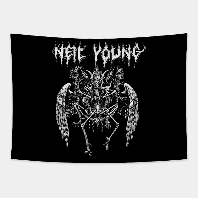 neil young ll darknes Tapestry by low spirit