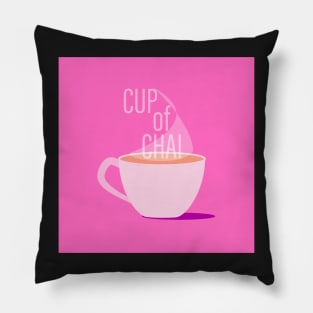 CupOfChai Pink Pillow