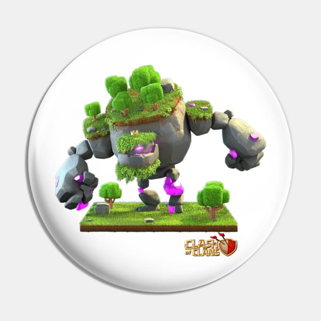 Mountain Golem - Clash of Clans Pin by RW Designs