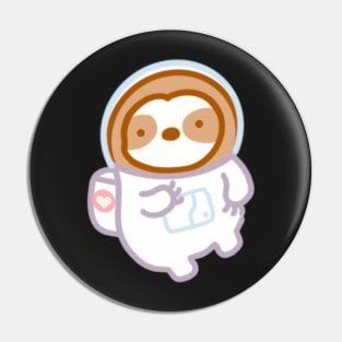 Cute Astronaut Sloth in Space Pin