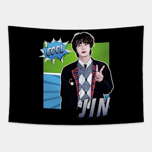 Comic Jin BTS Tapestry