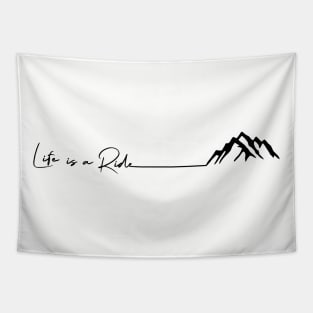 mountain bike mtb snowboarding skiing outdoor mountain sports gift Tapestry