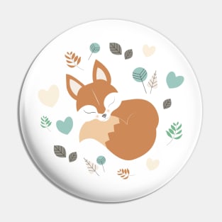 Sleepy fox in Woodland Pin