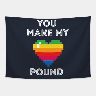 You Make My Heart Pound - Pride Month Heart Love Tapestry