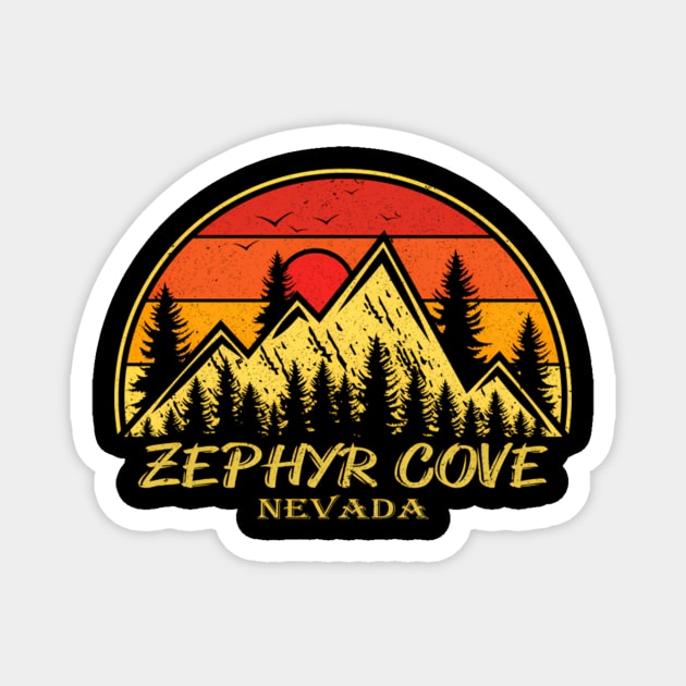 Zephyr Cove Nevada Nv Mountains Hike Hiking Magnet by klei-nhanss