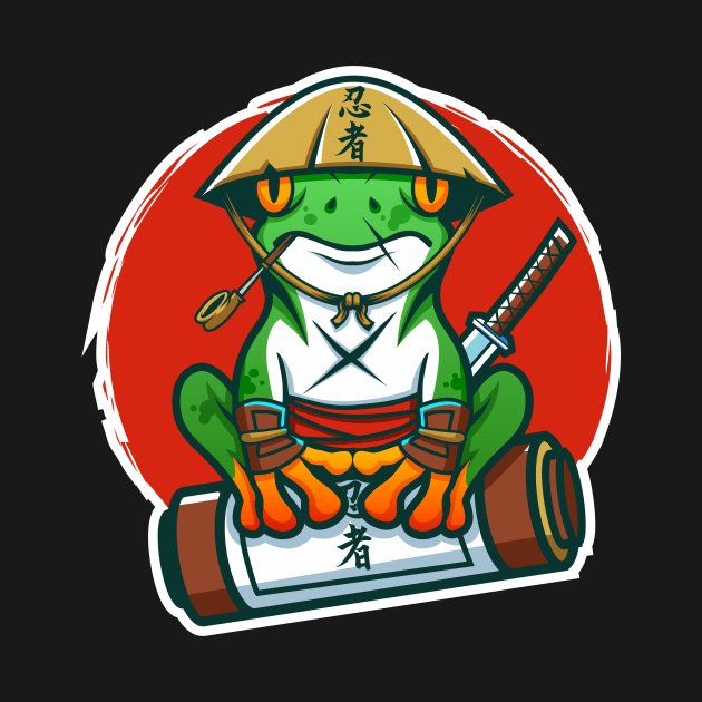 frog ninja fun character designs by monkey_zen