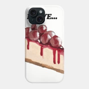 I Love Cheesecake Art Phone Case