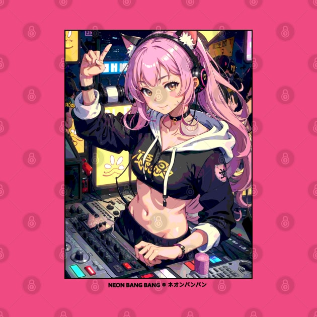 Japanese Anime Streetwear - DJ by Neon Bang Bang