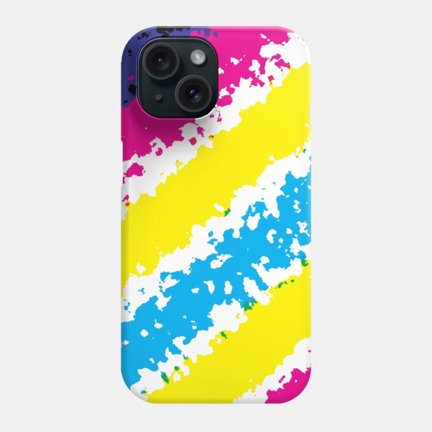 Bright diagonal splash pattern Phone Case by PandLCreations