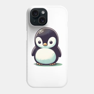 Cute penguin sad Phone Case