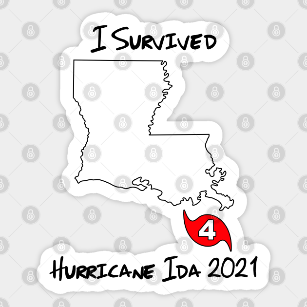 I Survived Hurricane Ida 2021 (Louisiana) - Paraholix - Sticker