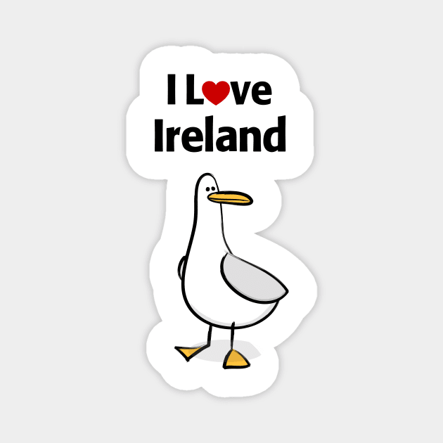 I Love Ireland Magnet by MonkeyTshirts