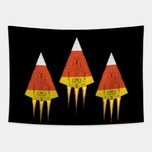 Candy Corn Destroyer Tapestry