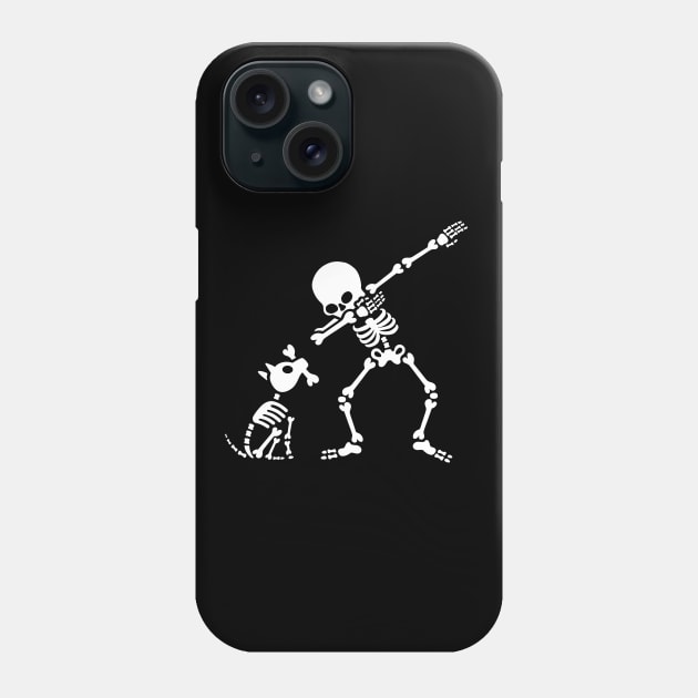 Dab dabbing skeleton Pet Dog Bone Phone Case by LaundryFactory