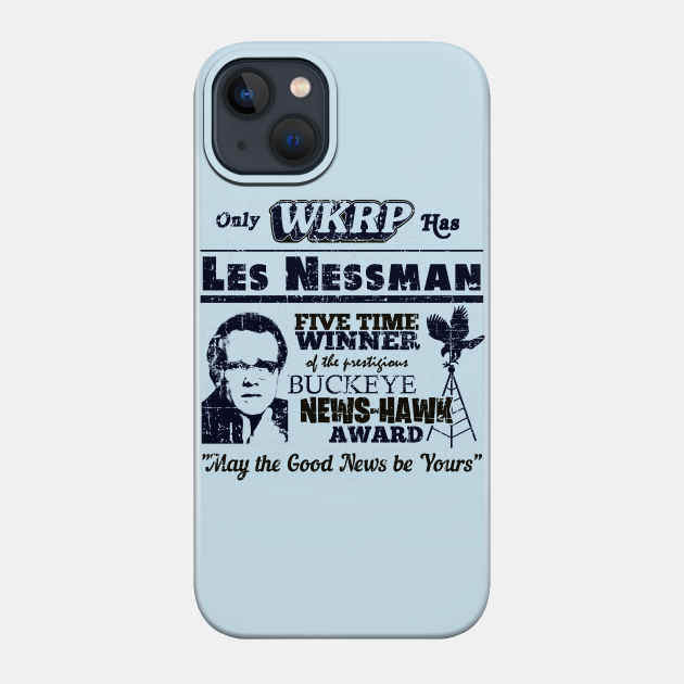 Les Nessman, Buckeye News Hawk Award, distressed - Wkrp - Phone Case