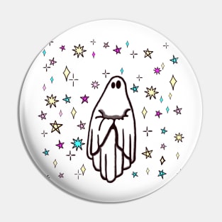 Lonely Ghost in the Stars Pin