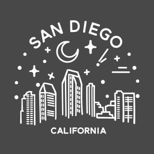 San Diego California Minimal T-Shirt