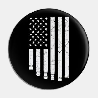 American Truck Driver USA Flag Pin