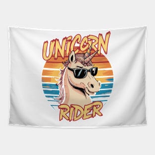 UNICORN RIDER Tapestry