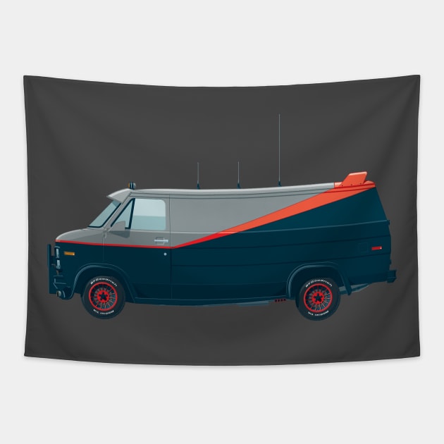 A-Team Van Tapestry by Staermose