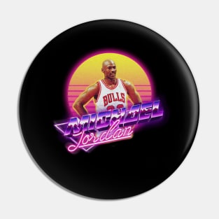 Michael Jordan [Retrowave] Pin