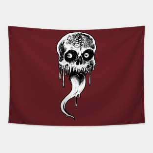 Licking Skull Tapestry