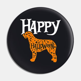 Happy Halloween Irish Wolfhound Pin