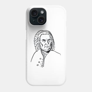 Johann Sebastian Bach - sketch Phone Case