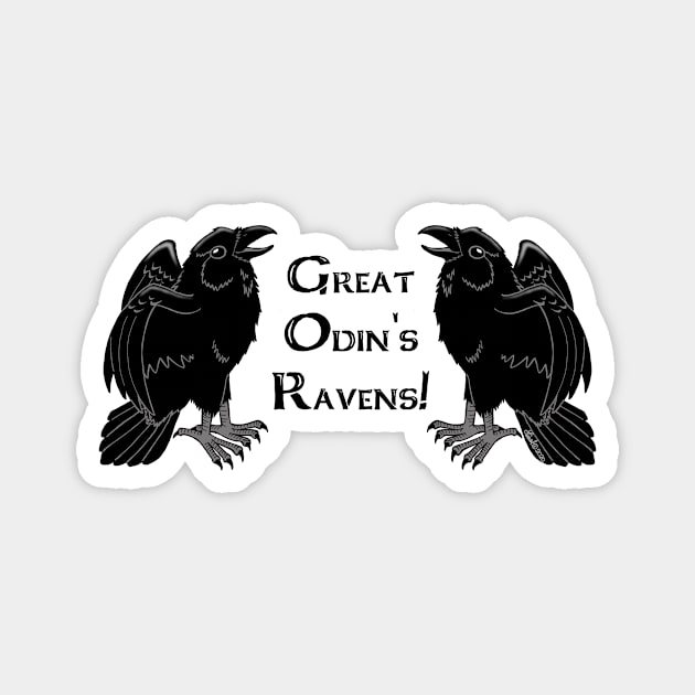 Great Odin's Ravens! Magnet by HonuHoney